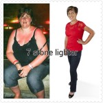 Sonya - before and now after 7 stone weight loss