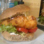 Zinger chicken burger