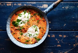 Spanish Style Eggs with Couscous