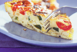 Mushroom, Pepper and Fontina Frittata